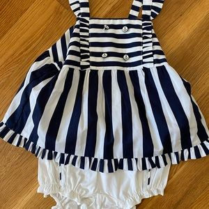 NWT Janie and Jack nautical romper set 12-18M